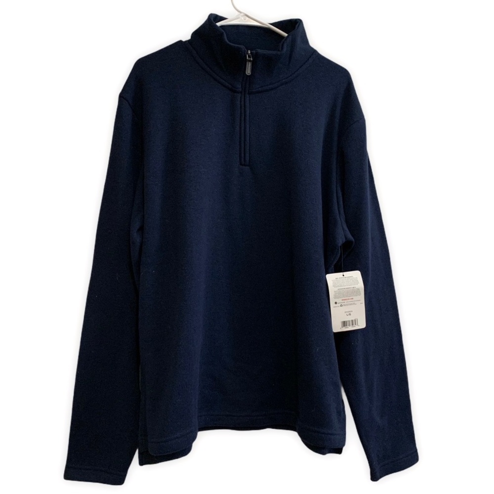 NWT Wrangler Authentics Quarter Zip Sweater